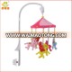 Colourful baby musical mobile handing plush toy baby crib bell